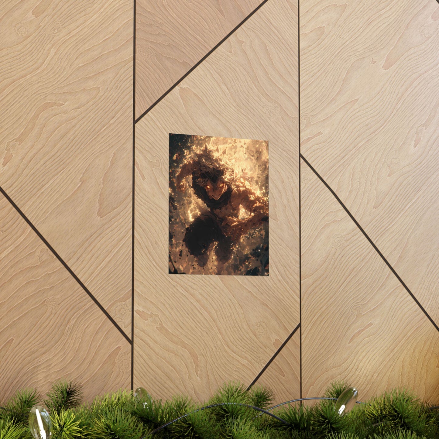 Black Clover Asta Anime Matte Vertical Poster Wall Art