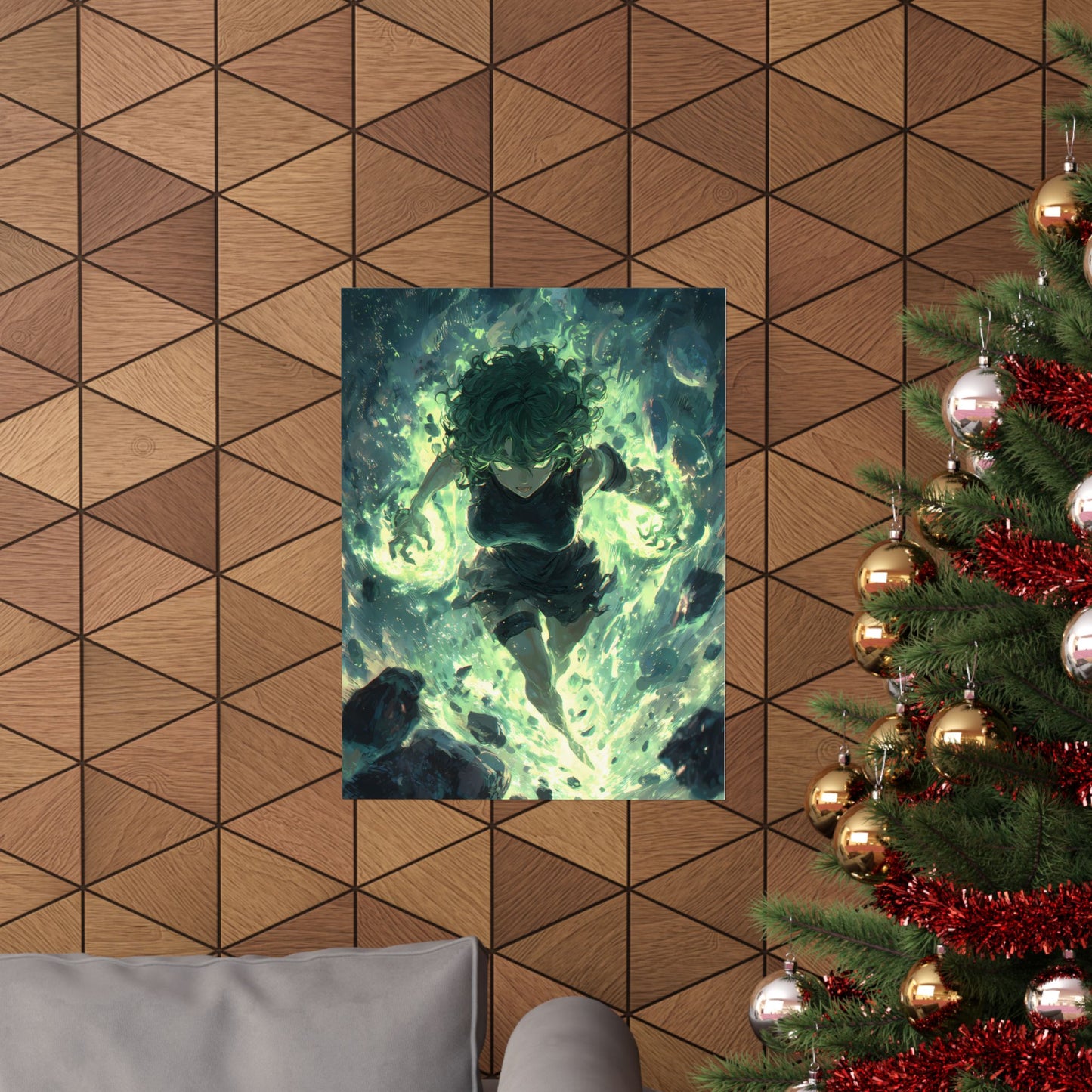 Tornado Of Terror Tatsumaki, One Punch Man Anime Matte Vertical Poster Wall Art