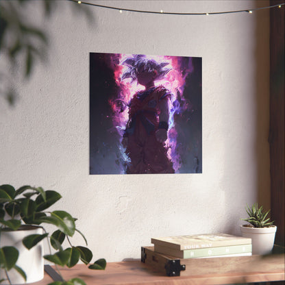 Ultra Instinct Kid Goku, UI Dragon Ball Super Matte Vertical Poster Wall Art