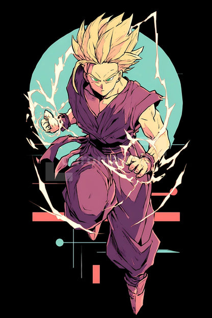 Dragon Ball Anime Posters, Matte Vertical Poster Wall Art 24 in x 36 in