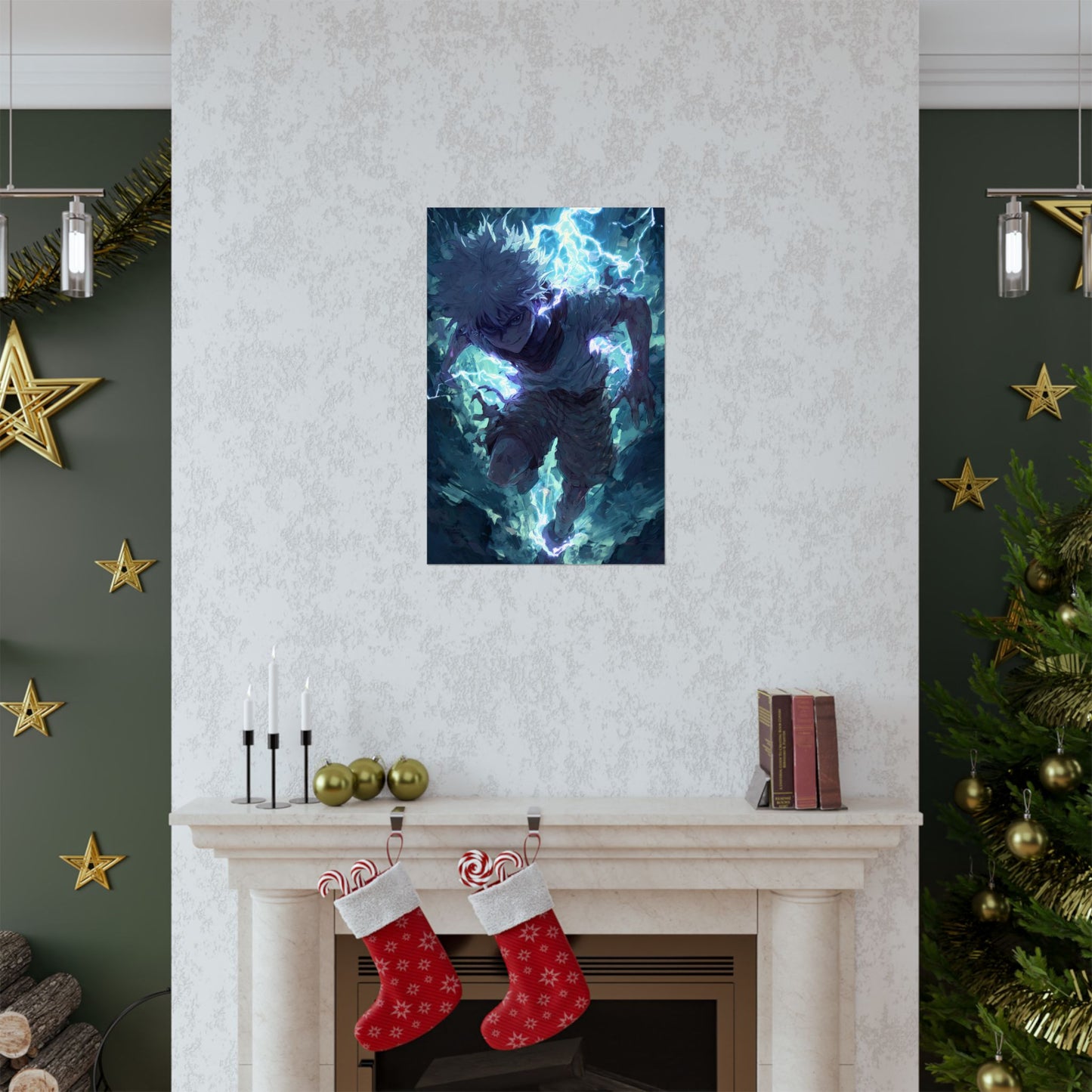Killua Zoldyck, Hunter X Hunter Anime Matte Vertical Poster Wall Art