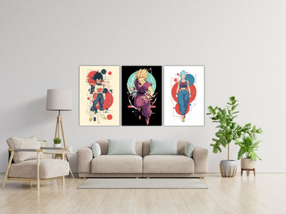 Dragon Ball Anime Posters, Matte Vertical Poster Wall Art 24 in x 36 in