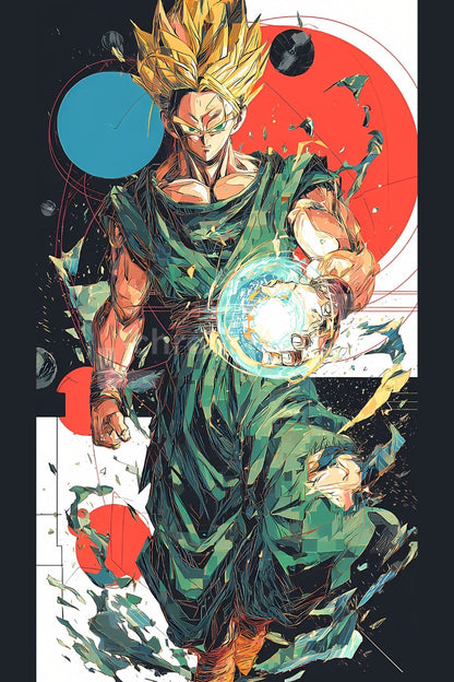 Dragon Ball Anime Posters, Matte Vertical Poster Wall Art 24 in x 36 in