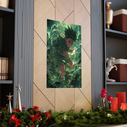 Gon Freecss, Hunter X Hunter Anime Matte Vertical Poster Wall Art