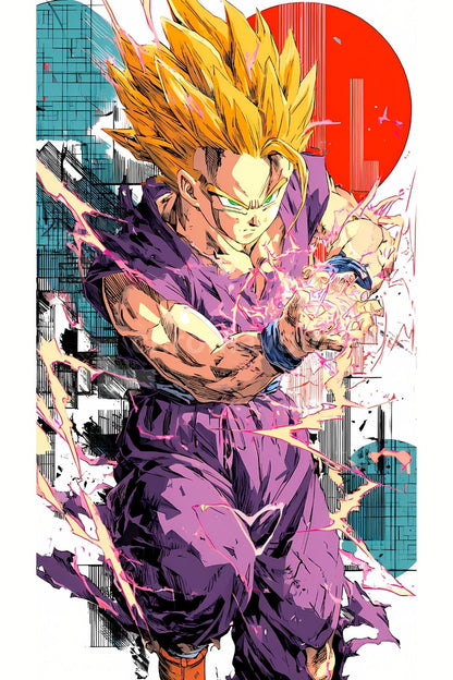 Dragon Ball Anime Posters, Matte Vertical Poster Wall Art 24 in x 36 in