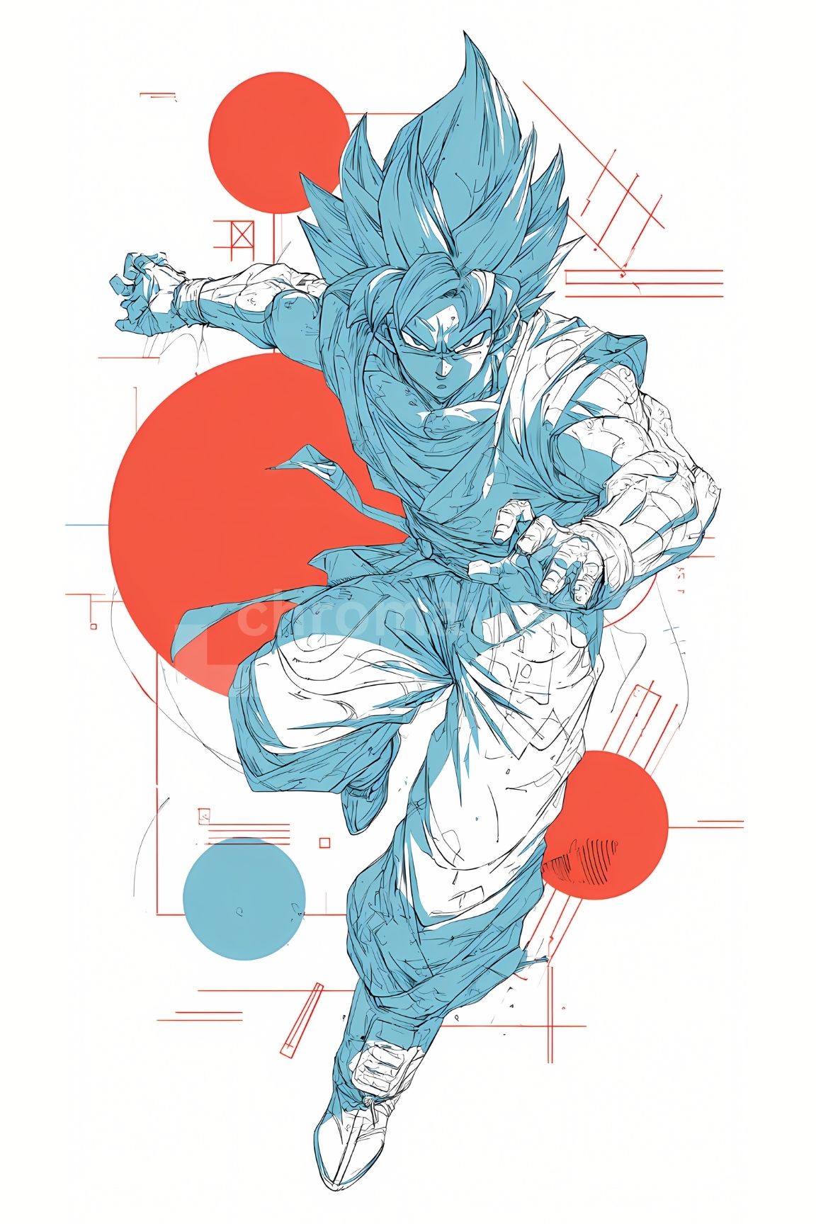 Dragon Ball Anime Posters, Matte Vertical Poster Wall Art 24 in x 36 in