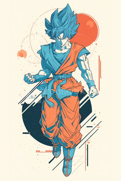 Dragon Ball Anime Posters, Matte Vertical Poster Wall Art 24 in x 36 in