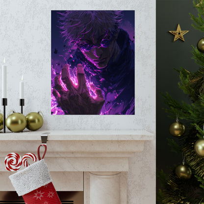 Gojo Satoru, Limitless Power Jujutsu Kaisen Anime Matte Vertical Poster Wall Art