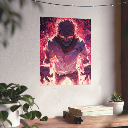 Ryomen Sukuna, Jujutsu Kaisen Anime Fan Art Vertical Poster Wall Art