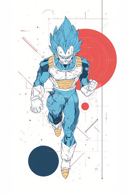 Dragon Ball Anime Posters, Matte Vertical Poster Wall Art 24 in x 36 in