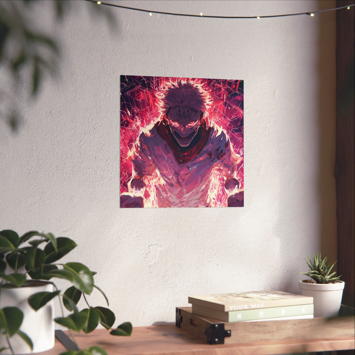 Ryomen Sukuna, Jujutsu Kaisen Anime Fan Art Vertical Poster Wall Art