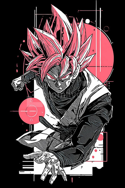 Dragon Ball Anime Posters, Matte Vertical Poster Wall Art 24 in x 36 in