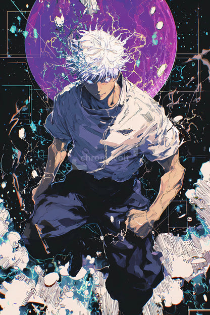 Gojo Satoru Jujutsu Kaisen Anime Posters, Matte Vertical Poster Wall Art