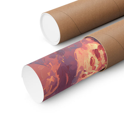 Icy Flames Shoto Todoroki My Hero Academia Anime Matte Vertical Poster Wall Art