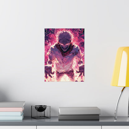 Ryomen Sukuna, Jujutsu Kaisen Anime Fan Art Vertical Poster Wall Art