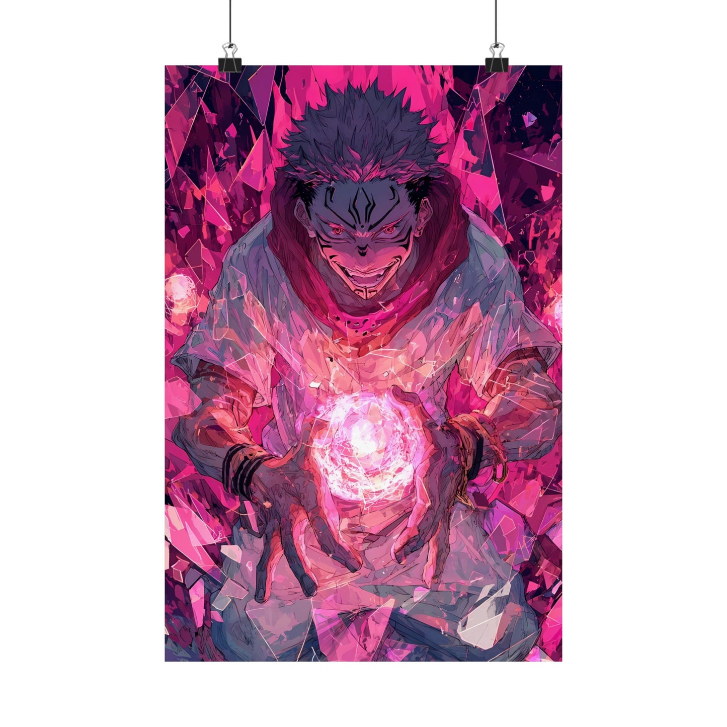 Ryomen Sukuna, Jujutsu Kaisen Anime Matte Vertical Poster Wall Art