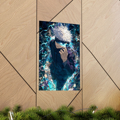 Jujutsu Kaisen Gojo Satoru Matte Vertical Poster Wall Art