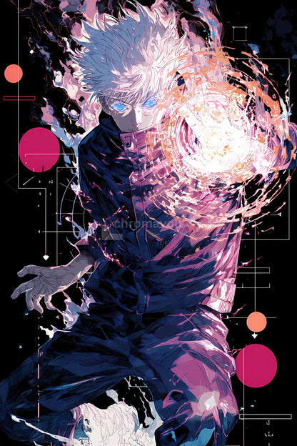 Gojo Satoru Jujutsu Kaisen Anime Posters, Matte Vertical Poster Wall Art