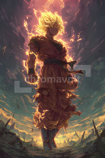 Dragon Ball Super, DBZ Anime Posters, Matte Vertical Poster Wall Art