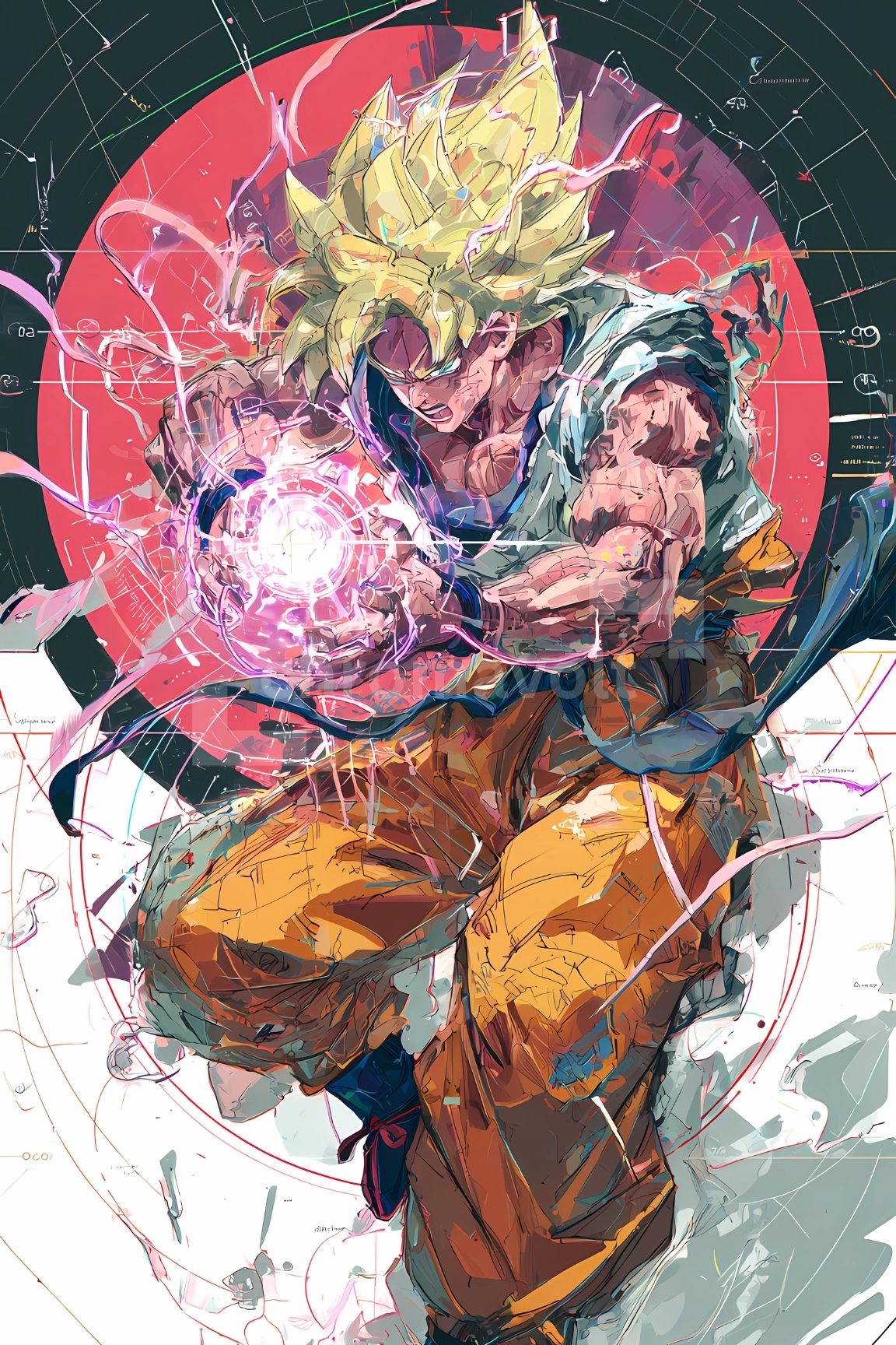 Dragon Ball Anime Posters, Matte Vertical Poster Wall Art 24 in x 36 in
