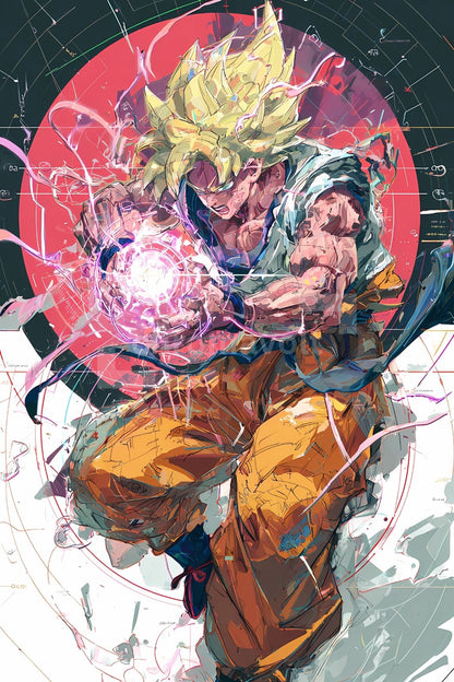 Dragon Ball Anime Posters, Matte Vertical Poster Wall Art 24 in x 36 in