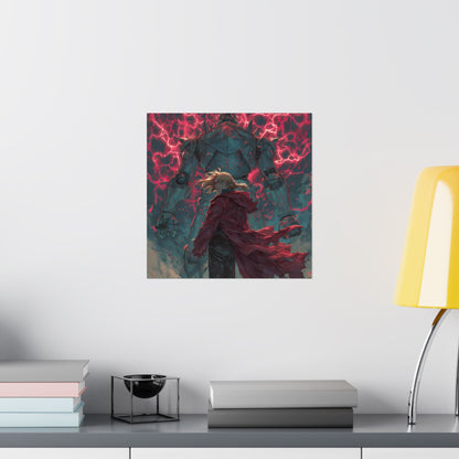 Edward and Alphonse Elric, Fullmetal Alchemist Brotherhood Anime Matte Vertical Poster Wall Art