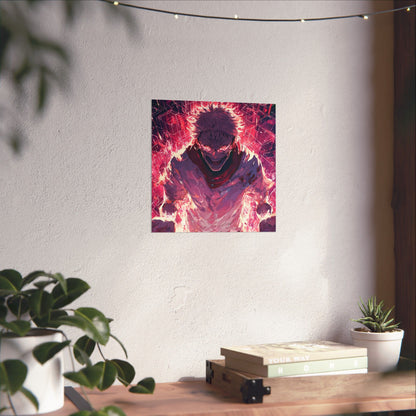 Ryomen Sukuna, Jujutsu Kaisen Anime Fan Art Vertical Poster Wall Art