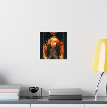 Sleeping Nezuko, Demon Slayer Anime Matte Vertical Poster Wall Art