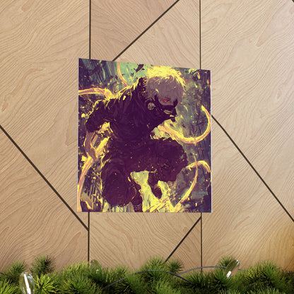 Tokyo Ghoul One Eyed Ghoul Kaneki Ken Anime Fan Art Matte Vertical Poster Wall Art