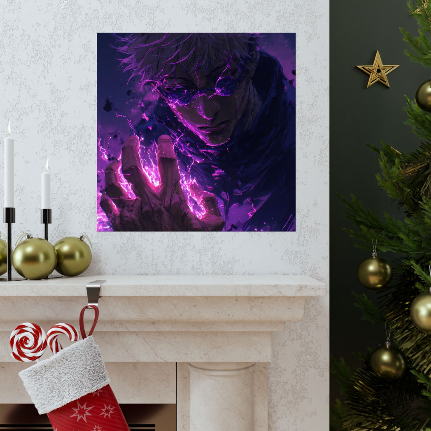 Gojo Satoru, Limitless Power Jujutsu Kaisen Anime Matte Vertical Poster Wall Art