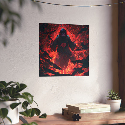 Itachi Uchiha, Tsukuyomi Naruto Shippuden Anime Fan Art Vertical Poster Wall Art