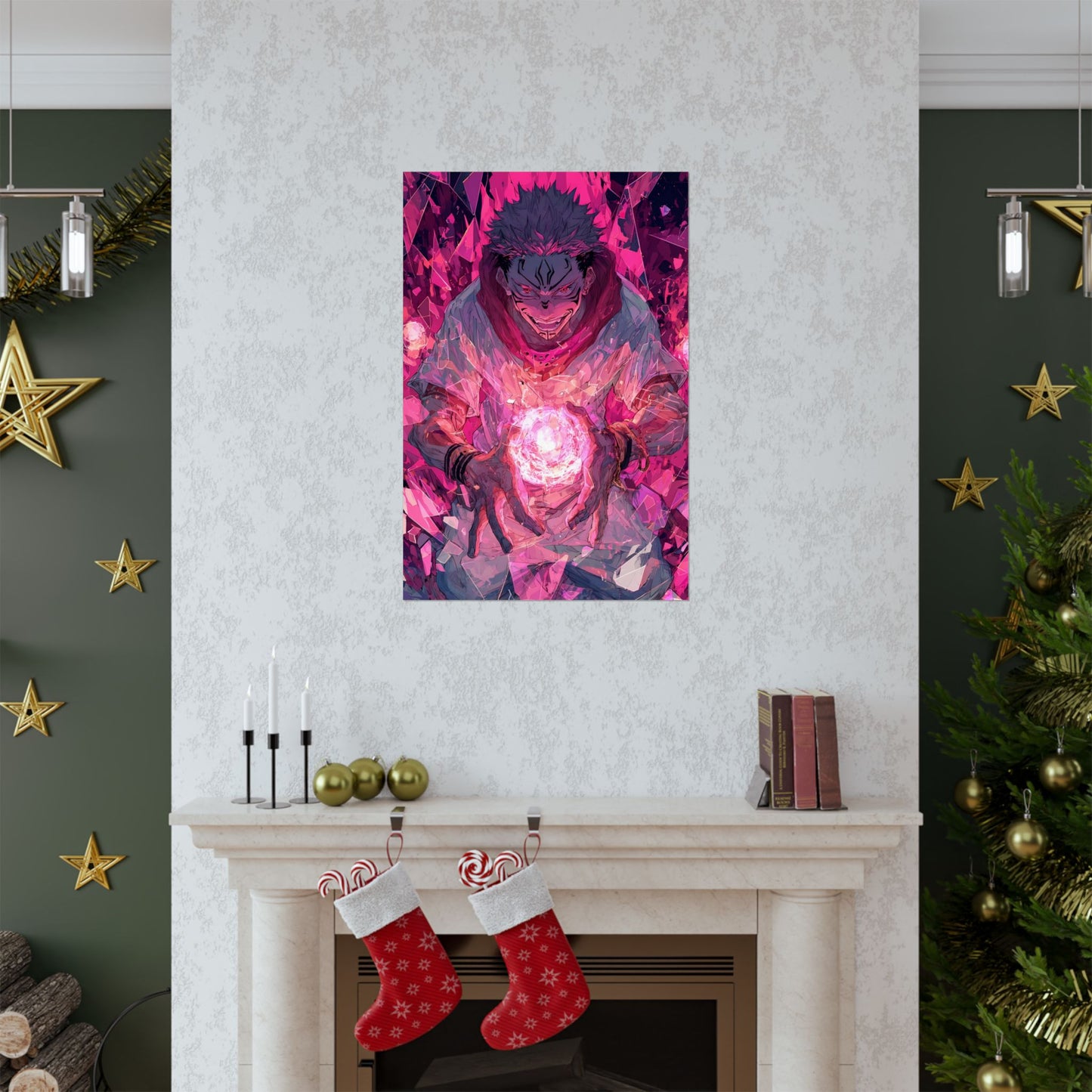 Ryomen Sukuna, Jujutsu Kaisen Anime Matte Vertical Poster Wall Art