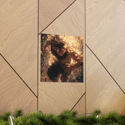Black Clover Asta Anime Matte Vertical Poster Wall Art