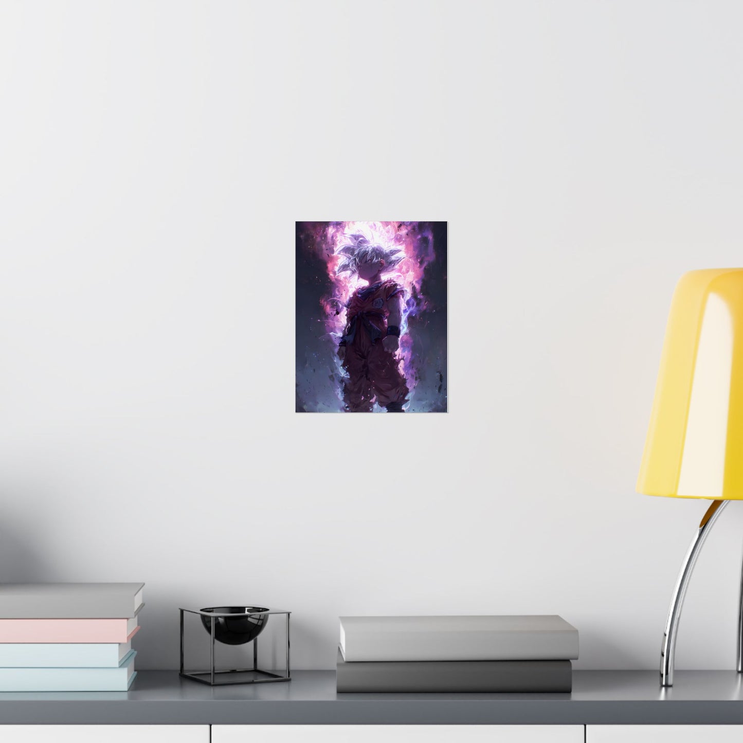 Ultra Instinct Kid Goku, UI Dragon Ball Super Matte Vertical Poster Wall Art