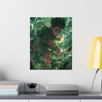 Gon Freecss, Hunter X Hunter Anime Matte Vertical Poster Wall Art