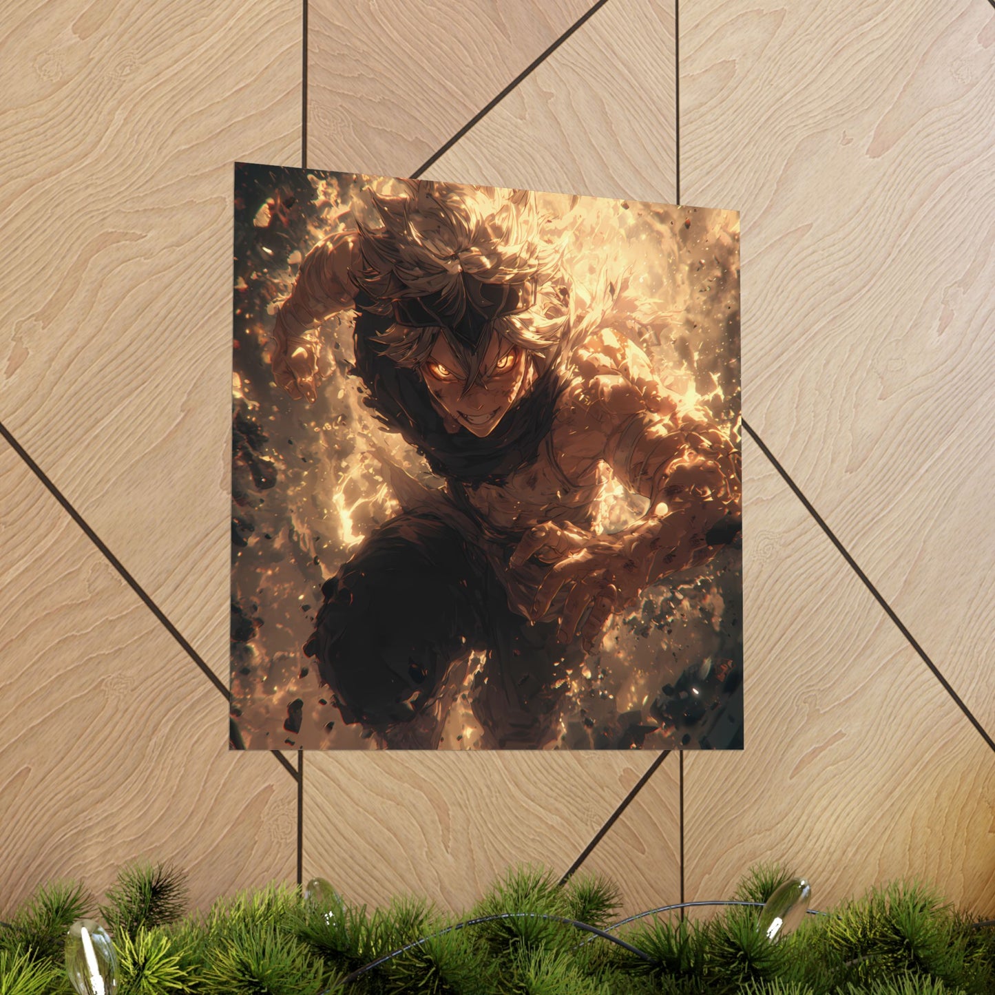 Black Clover Asta Anime Matte Vertical Poster Wall Art