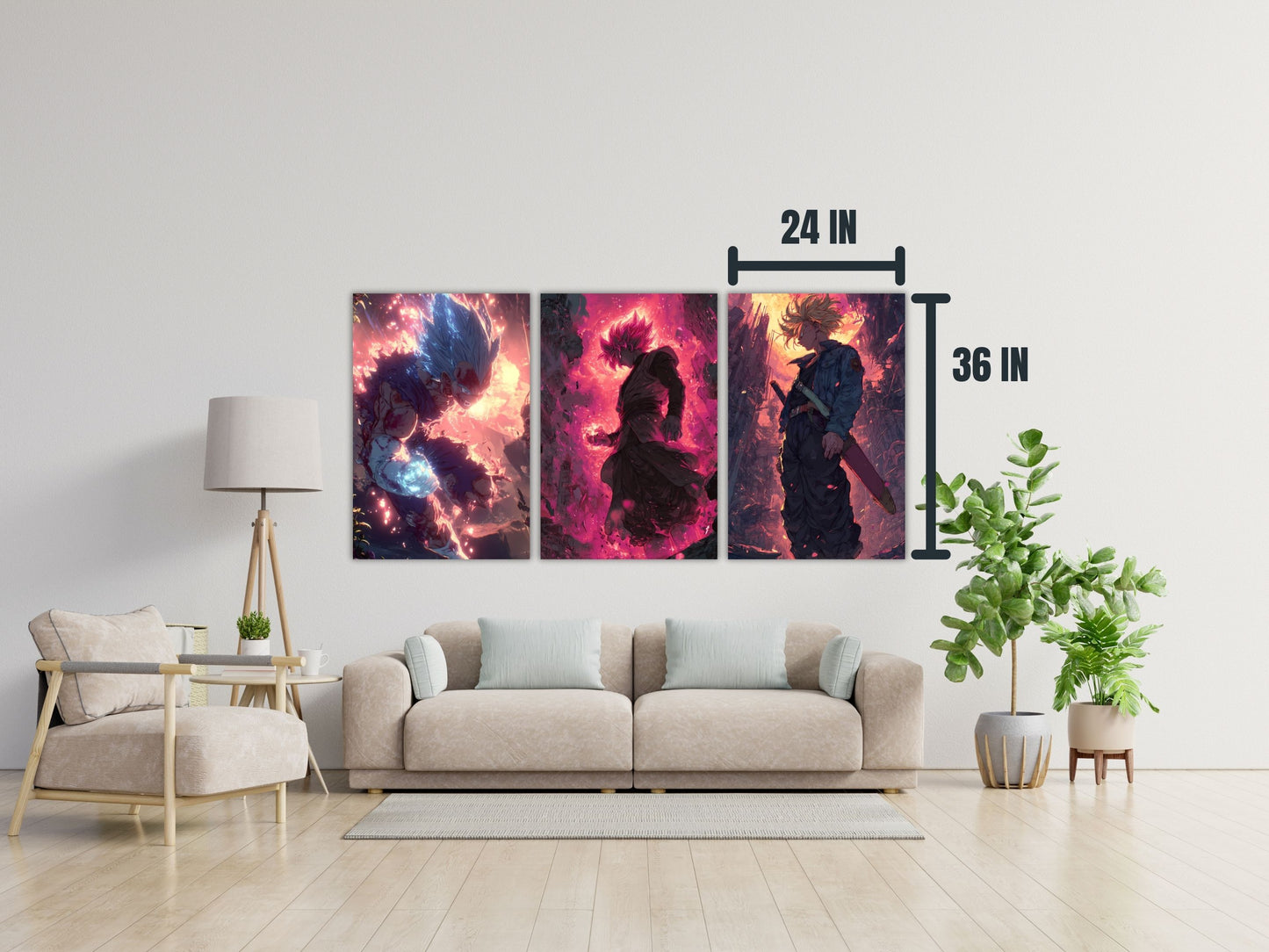 Dragon Ball Anime Posters, Matte Vertical Poster Wall Art 24 in x 36 in