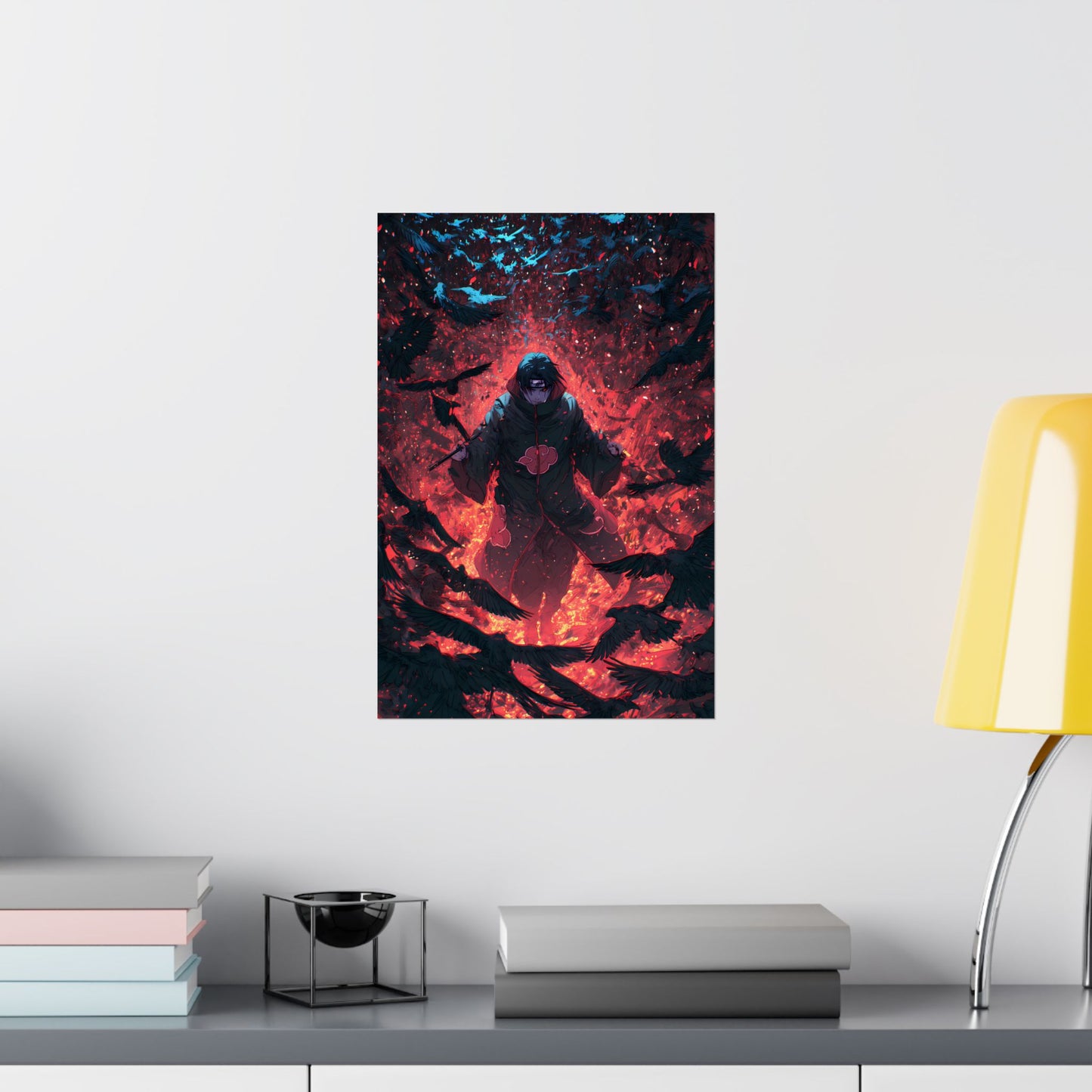 Itachi Uchiha, Tsukuyomi Naruto Shippuden Anime Fan Art Vertical Poster Wall Art