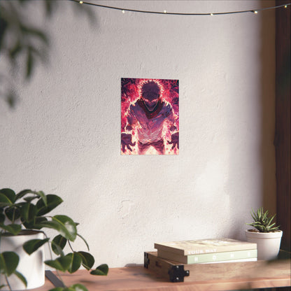 Ryomen Sukuna, Jujutsu Kaisen Anime Fan Art Vertical Poster Wall Art