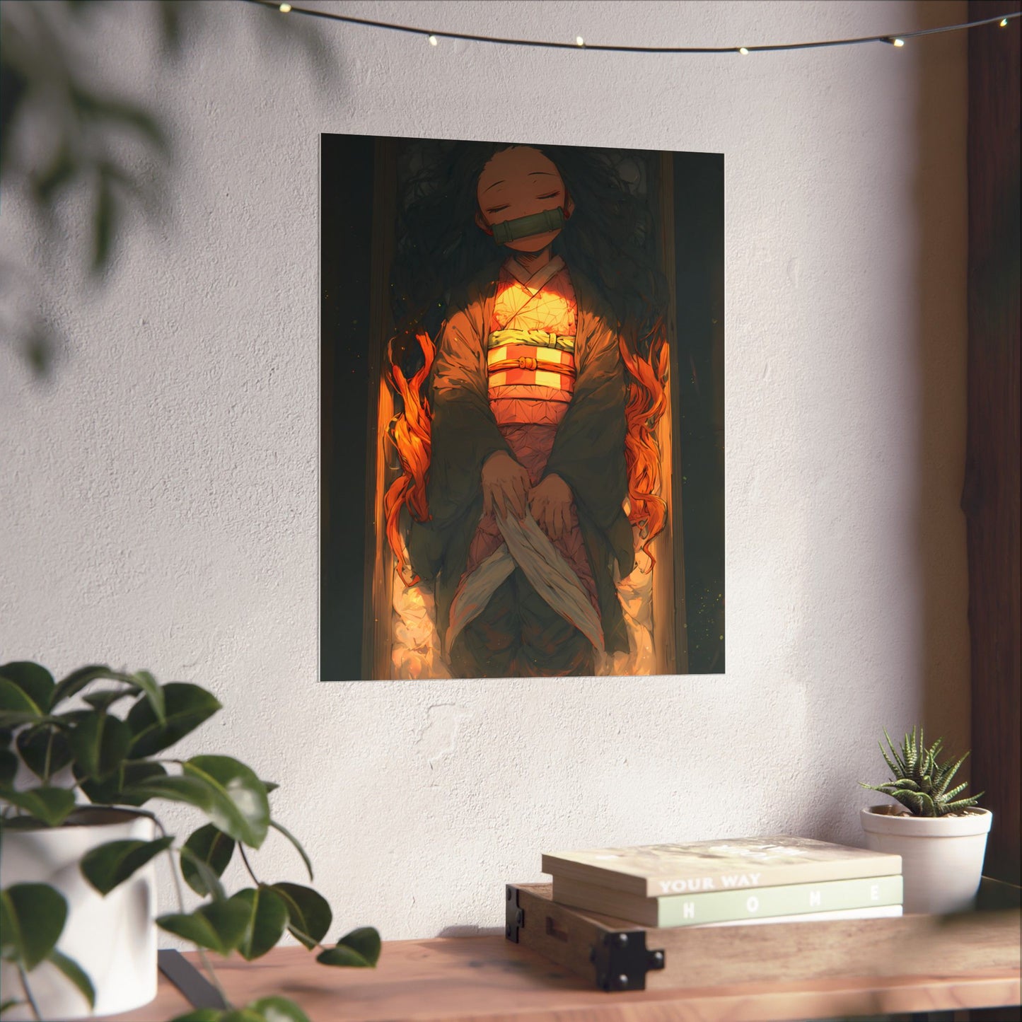 Sleeping Nezuko, Demon Slayer Anime Matte Vertical Poster Wall Art