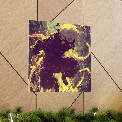 Tokyo Ghoul One Eyed Ghoul Kaneki Ken Anime Fan Art Matte Vertical Poster Wall Art
