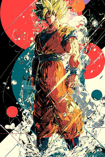Dragon Ball Anime Posters, Matte Vertical Poster Wall Art 24 in x 36 in