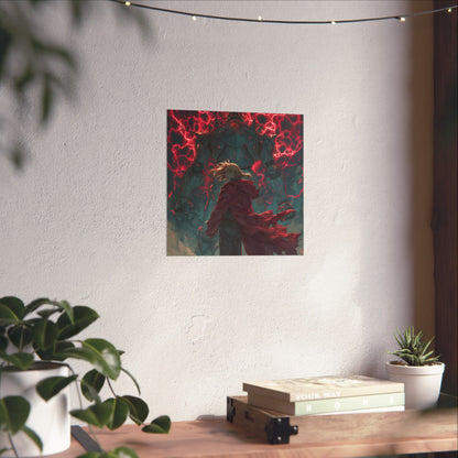 Edward and Alphonse Elric, Fullmetal Alchemist Brotherhood Anime Matte Vertical Poster Wall Art