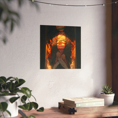 Sleeping Nezuko, Demon Slayer Anime Matte Vertical Poster Wall Art
