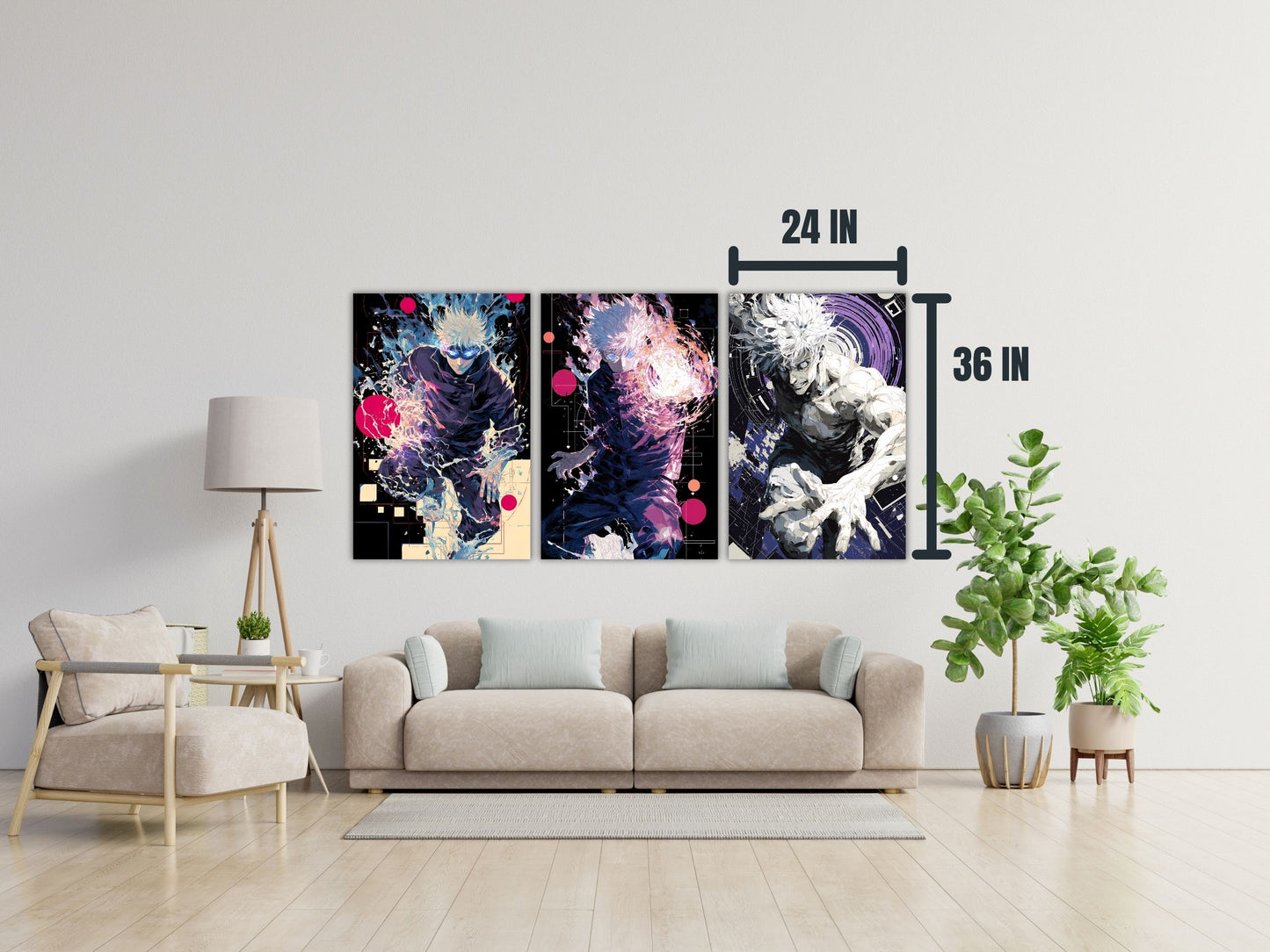 Gojo Satoru Jujutsu Kaisen Anime Posters, Matte Vertical Poster Wall Art