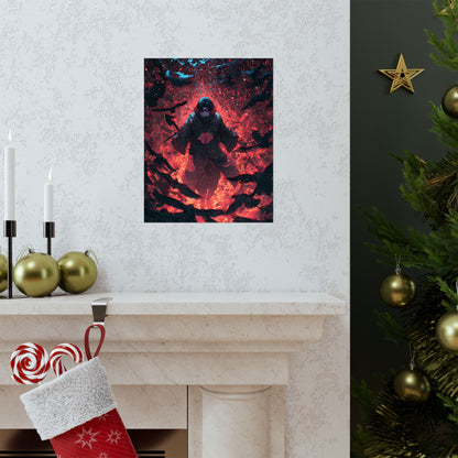 Itachi Uchiha, Tsukuyomi Naruto Shippuden Anime Fan Art Vertical Poster Wall Art