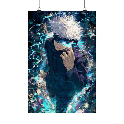 Jujutsu Kaisen Gojo Satoru Matte Vertical Poster Wall Art