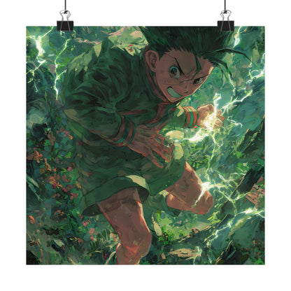 Gon Freecss, Hunter X Hunter Anime Matte Vertical Poster Wall Art
