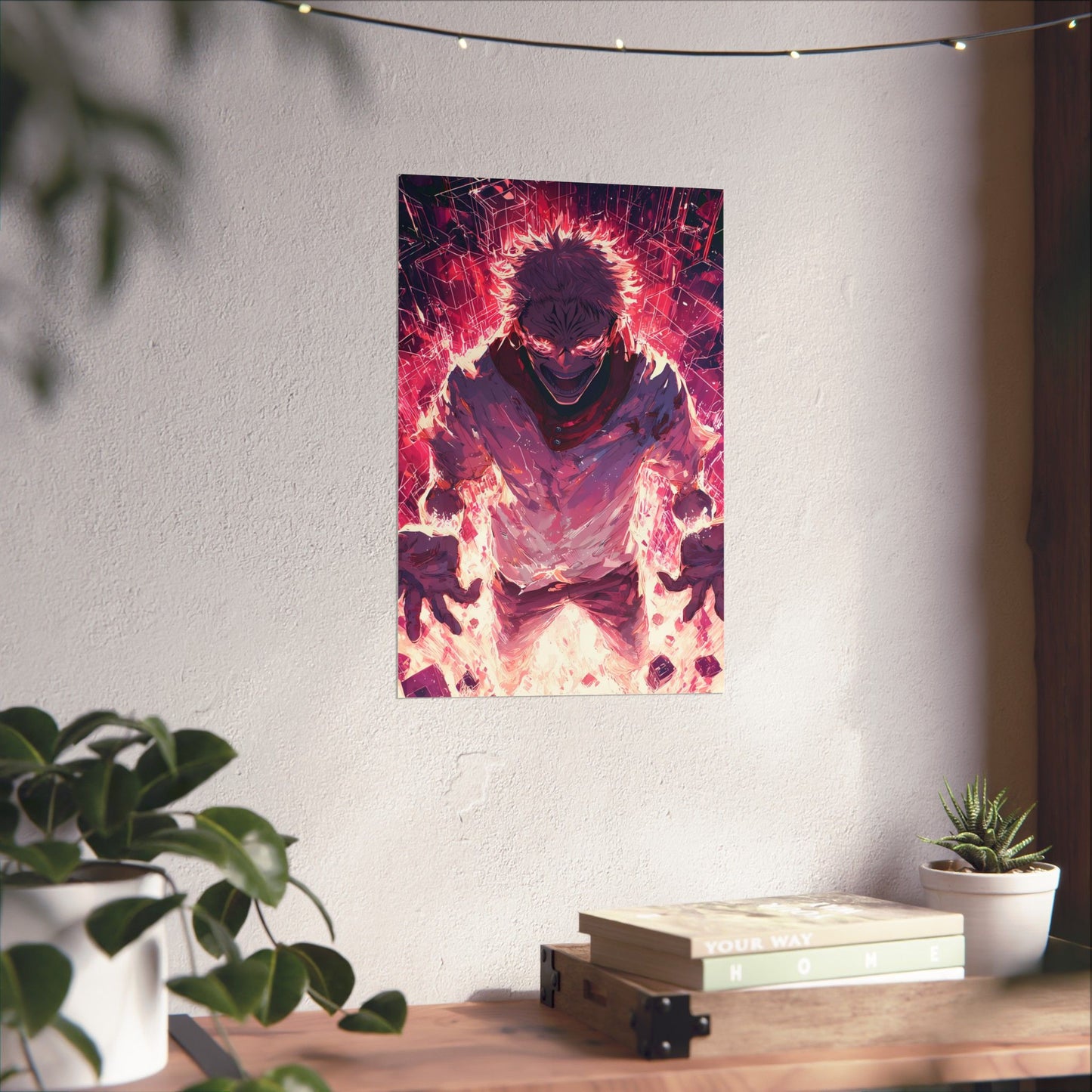 Ryomen Sukuna, Jujutsu Kaisen Anime Fan Art Vertical Poster Wall Art