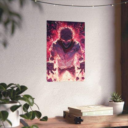 Ryomen Sukuna, Jujutsu Kaisen Anime Fan Art Vertical Poster Wall Art
